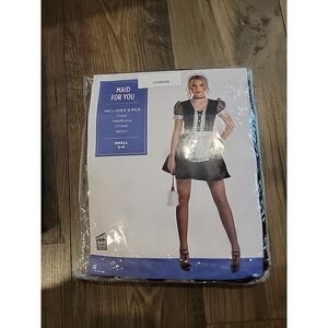 SEXY FRENCH MAID COSTUME NAUGHTY OUTFIT Party Dress Fancy Dress‎ Bedroom S 2-4